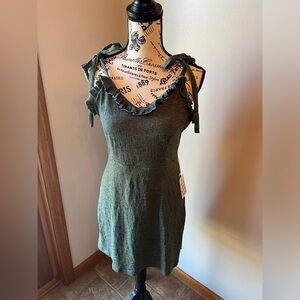 Mia Joy green maxi dress tie strap